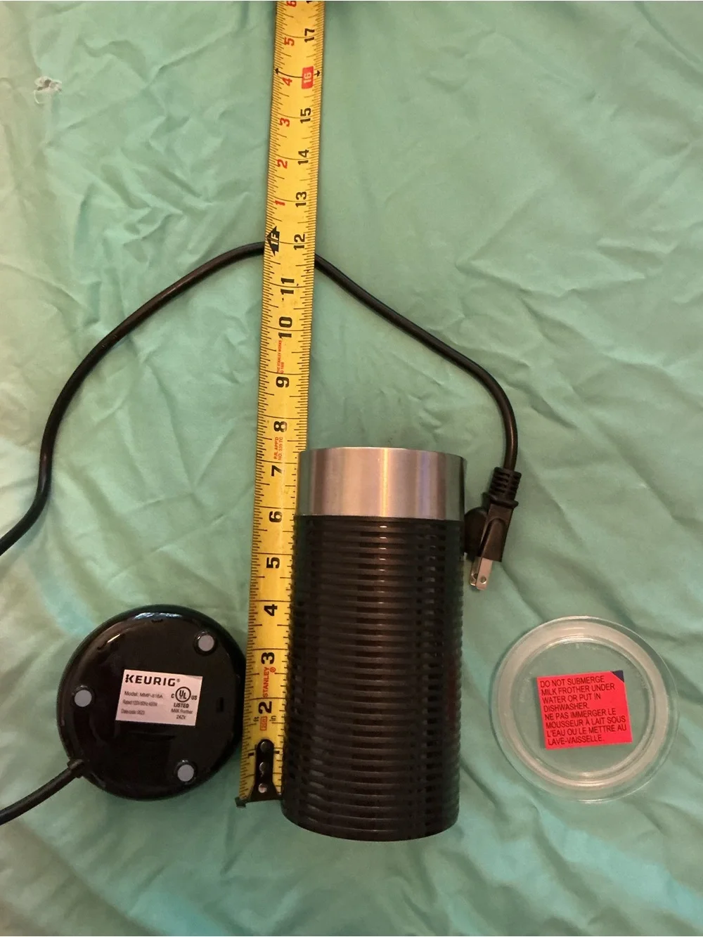 Keurig Black Electric Milk Frother - Used One Time